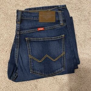 Wrangler Men's Dark Blue Straight Fit Jeans 30x30